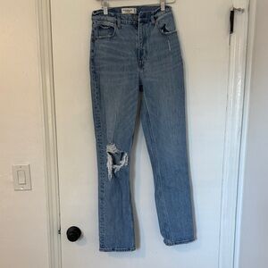Abercrombie 90s straight ultra high rise women’s jeans